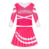 Kids Girls Z-O-M-B-I-E-S ZOMBIES 3 Addison Cosplay Dress Halloween Carnival Costume Dress Up - INSWEAR